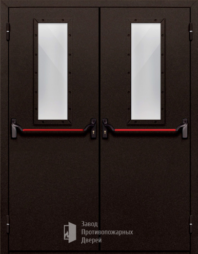Фото двери «Двупольная со стеклом и антипаникой №610» в Долгопрудному