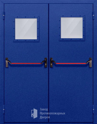 Фото двери «Двупольная со стеклом и антипаникой №53» в Долгопрудному