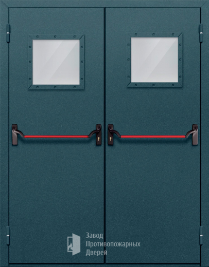 Фото двери «Двупольная со стеклом и антипаникой №57» в Долгопрудному