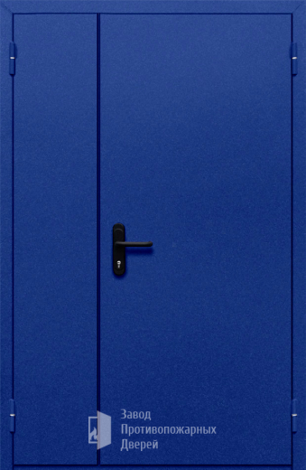 Фото двери «Полуторная глухая (синяя)» в Долгопрудному