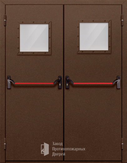 Фото двери «Двупольная со стеклом и антипаникой №58» в Долгопрудному