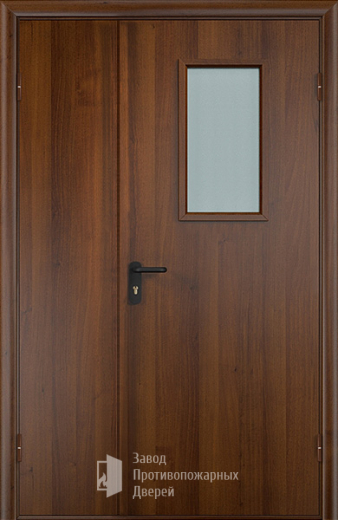 Фото двери «Полуторная МДФ со стеклом EI-30» в Долгопрудному