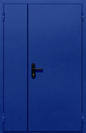 Фото двери «Полуторная глухая (синяя)» в Долгопрудному