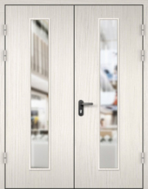 Фото двери «МДФ двупольная со стеклом №22» в Долгопрудному