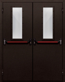 Фото двери «Двупольная со стеклом и антипаникой №610» в Долгопрудному
