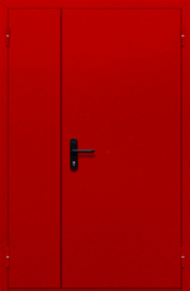 Фото двери «Полуторная глухая (красная)» в Долгопрудному