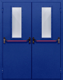 Фото двери «Двупольная со стеклом и антипаникой №63» в Долгопрудному