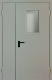 Фото двери «Полуторная со стеклом EI-30» в Долгопрудному
