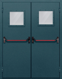 Фото двери «Двупольная со стеклом и антипаникой №57» в Долгопрудному