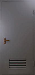 Фото двери «Техническая дверь №3 однопольная с вентиляционной решеткой» в Долгопрудному