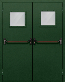 Фото двери «Двупольная со стеклом и антипаникой №59» в Долгопрудному